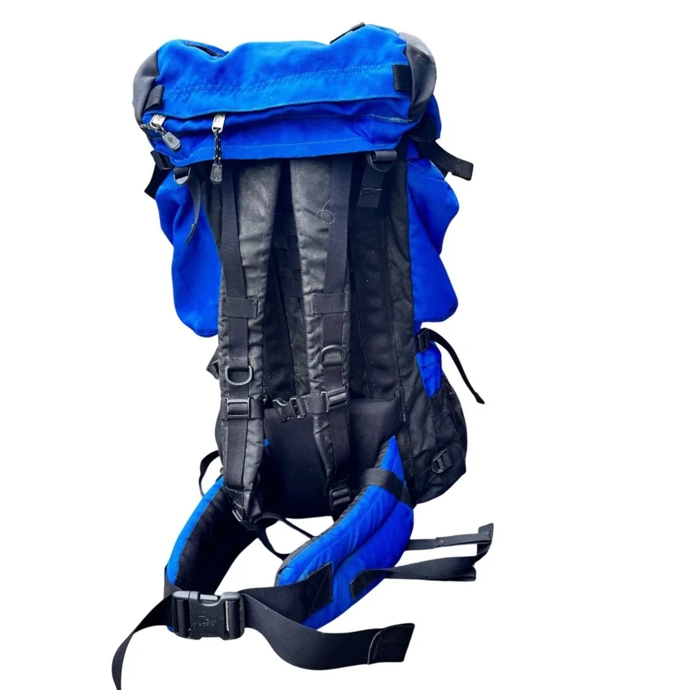 Lowe Alpine Netherworld 90 Backpack Blue Black Internal Frame Hiking Travel 90L